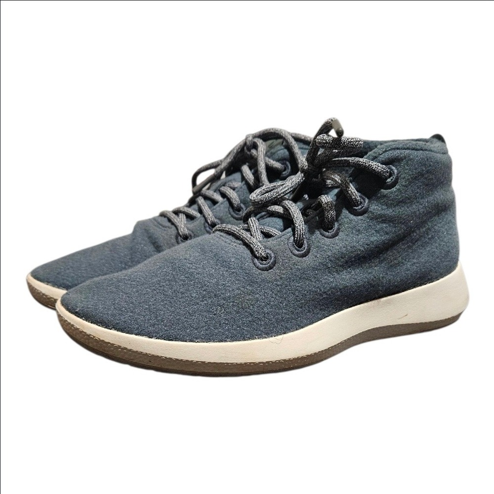 Allbirds Wool Runner Mizzle Mens 10 Grey Mid Top Water Repellent Sneakers WRUM10